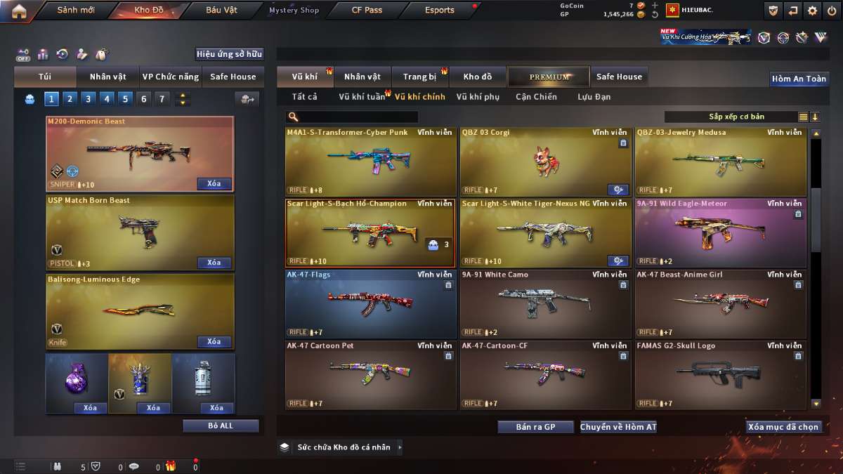 shop acc cf uy tin gia re